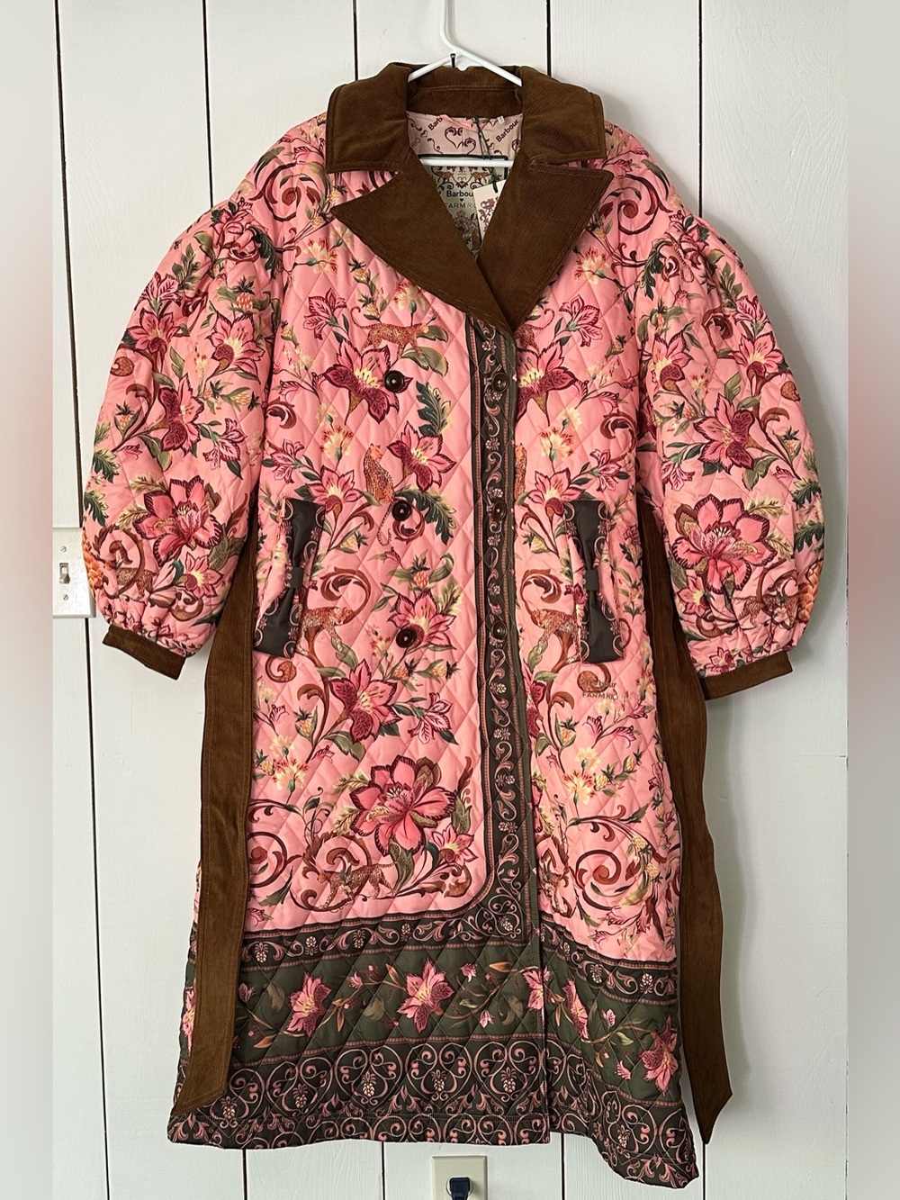 Barbour Farm Rio Cami Quilted Coat Sz M NWT - Picture 5 of 16